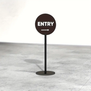 Custom Round Standing Sign