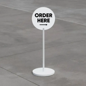 standing round signs nz sidewalk signage nz